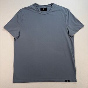 7 For All Mankind Luxe Performance T-Shirt Men's M Dusty Blue Stretch *Mark*